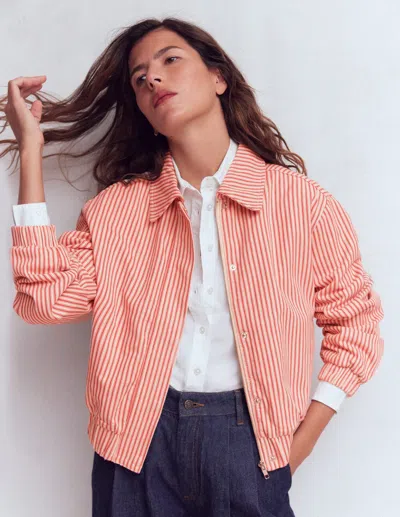 Boden Women's Harrington Jacket In Red | Size 20/22 In Pink