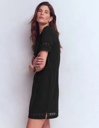 Boden Women's Hattie Jersey T-shirt Dress In Black | Size 22