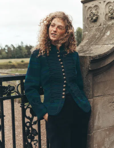 Boden Women's Hereford Military Wool Jacket | Size 4 In Blue