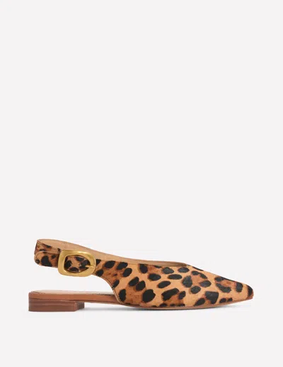 Boden Women's High Cut Flat Point In Brown | Size 37 In Animal Print
