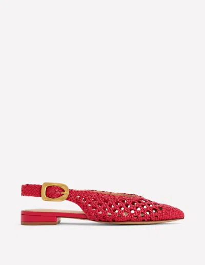 Boden Women's High Cut Flat Point In Red | Size 42