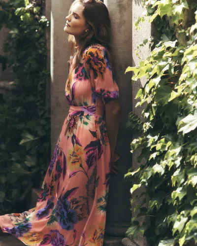 Boden Women's High Neck Blouson Sleeve Dress | Size 22 In Multi