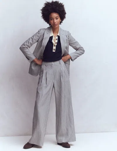 Boden Women's Kensington Wide Leg Pants In Blue | Size 20/22 In Gray