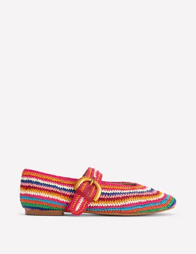 Boden Women's Kylie Flat Buckle Mary Janes | Size 42 In Multi