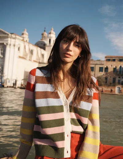 Boden Women's Lucy Relaxed Cotton Cardigan | Size Large In Multi