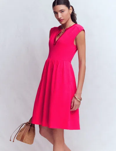 Boden Women's May Jersey Short Dress In Pink | Size 16/18