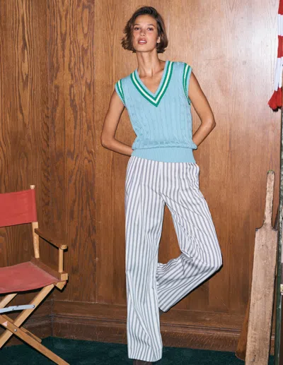 Boden Women's Mayfair Tailored Trousers In White | Size 22