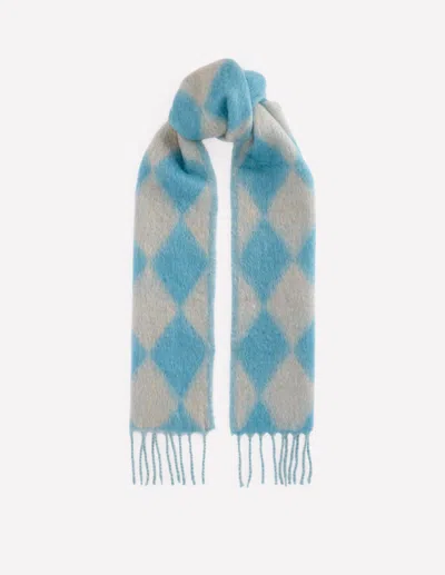 Boden Women's Mohair Woven Scarf In Blue In Multi