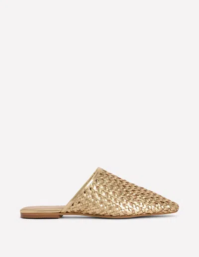 Boden Women's Mule Slipper Loafer In Metallic | Size 41 In Gold