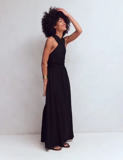 Boden Women's Multiway Jersey Maxi Dress In Black | Size 18