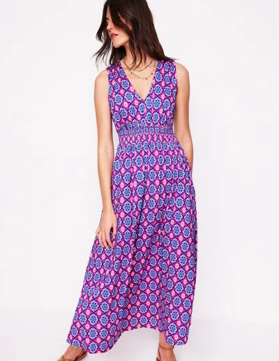 Boden Women's Paloma Jersey Maxi Dress In Purple | Size 8