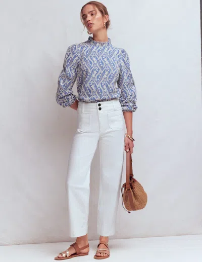 Boden Women's Primrose Patch Pocket Jeans In White | Size 31