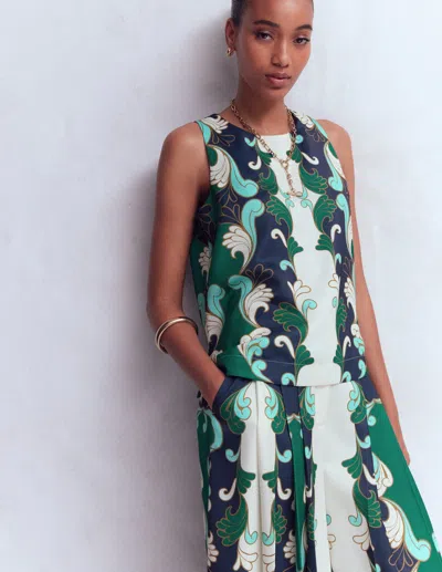Boden Women's Relaxed Sleeveless Shell Top | Size 22 In Green