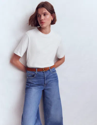 Boden Women's Ren Relaxed Cotton T-shirt In White | Size Medium