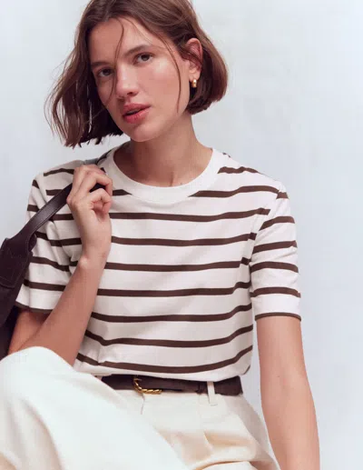 Boden Women's Ren Relaxed Cotton T-shirt In White | Size Xs