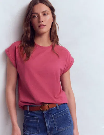 Boden Women's Ren Turn Back T-shirt In Pink | Size 16