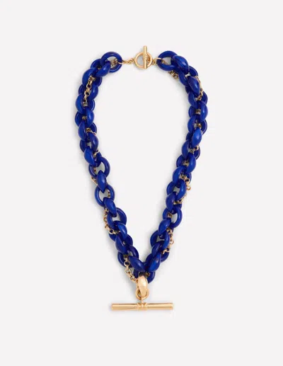 Boden Women's Resin T Bar Chain Necklace In Blue
