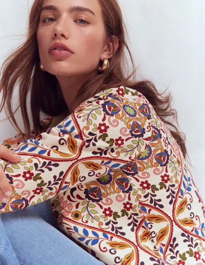 Boden Women's Rosa Printed Sweatshirt | Size Xl In Multi