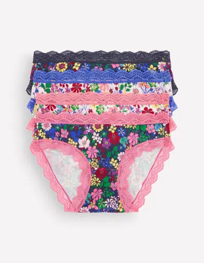 Boden Women's Stripe & Stare Knickers | Size Xs In Multicolor