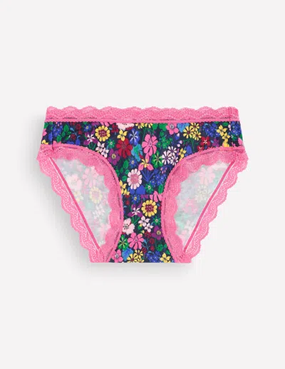 Boden Women's Stripe & Stare Single Knickers | Size Xs In Multicolor