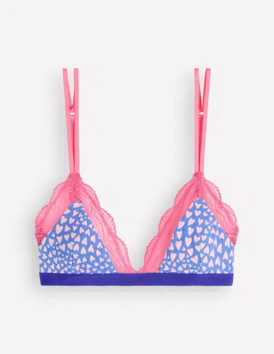 Boden Women's Stripe & Stare Triangle Bra | Size Xs In Multicolor