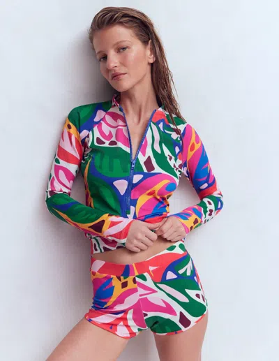 Boden Women's Sun Safe Raglan Rash Vest | Size 20/22 In Multi