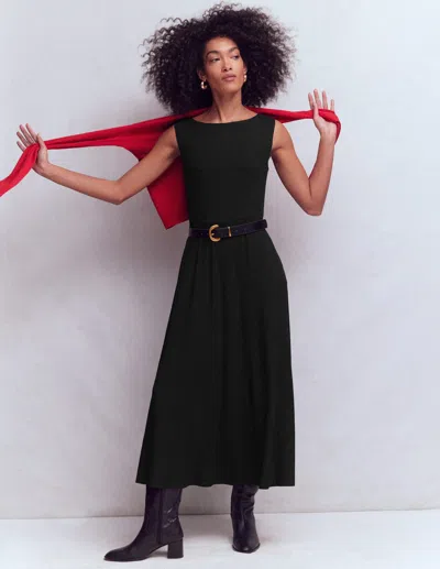 Boden Women's Tamsin Jersey Midi Dress In Black | Size 20/22