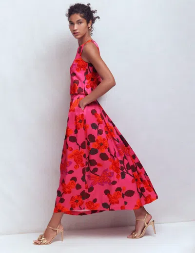 Boden Women's Verity Maxi Skirt | Size 20/22 In Red