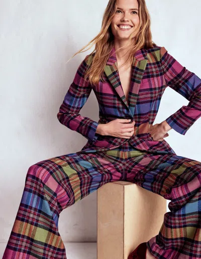 Boden Woodbridge Check Blazer Multi Blanket Check