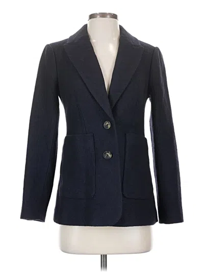 Boden Wool Blazer Jacket In Blue