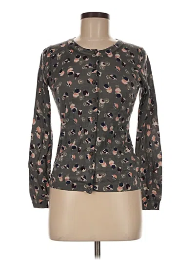 Pre-owned Boden Wool Cardigan Sweater In Black
