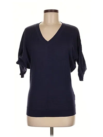 Pre-owned Boden Wool Cardigan Sweater In Blue