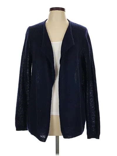 Pre-owned Boden Wool Cardigan Sweater In Blue