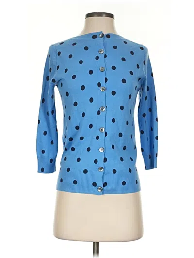 Pre-owned Boden Wool Cardigan Sweater In Blue
