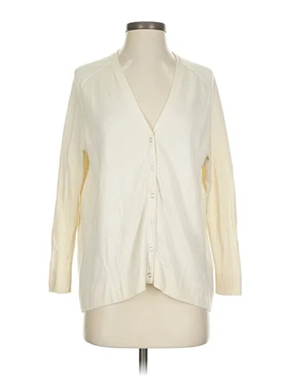 Pre-owned Boden Wool Cardigan Sweater In Ivory