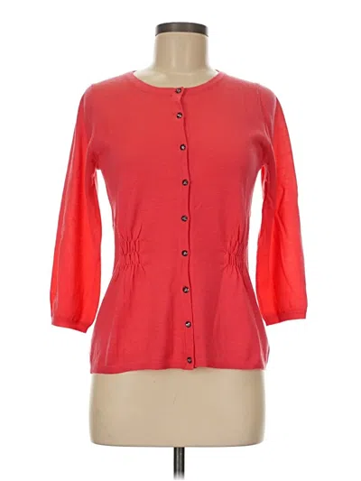 Pre-owned Boden Wool Cardigan Sweater In Red