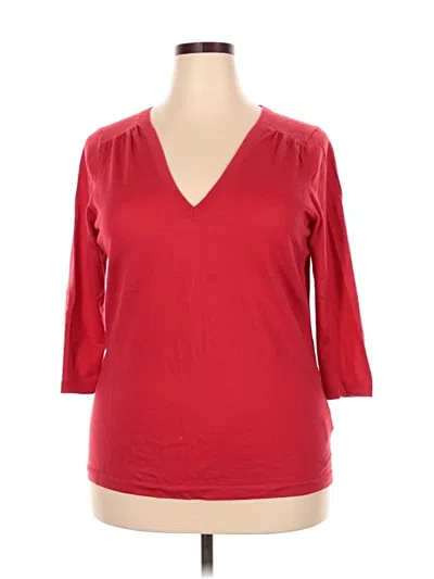 Pre-owned Boden Wool Cardigan Sweater In Red