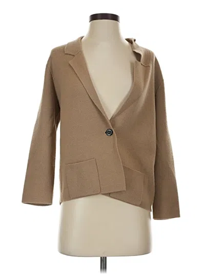 Pre-owned Boden Wool Cardigan Sweater In Tan