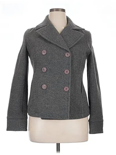 Pre-owned Boden Wool Coat In Gray