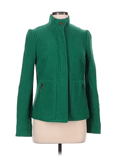Pre-owned Boden Wool Coat In Green