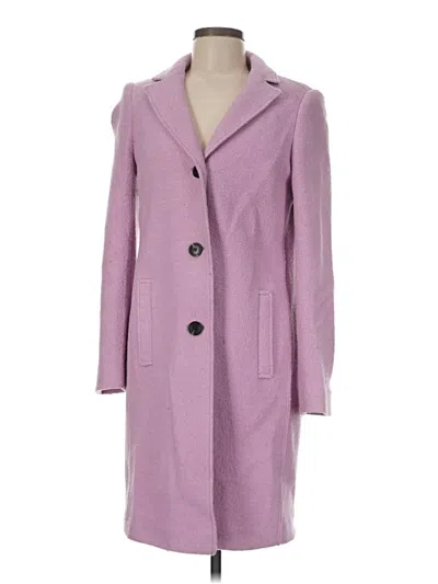 Pre-owned Boden Wool Coat In Purple