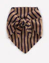 Boden Wool Neckerchief Stripe  In Brown