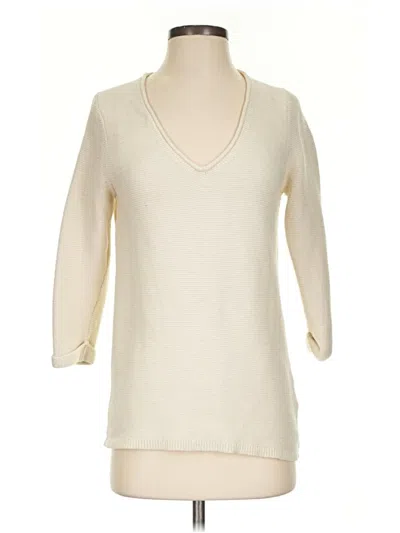 Pre-owned Boden Wool Pullover Sweater In Ivory