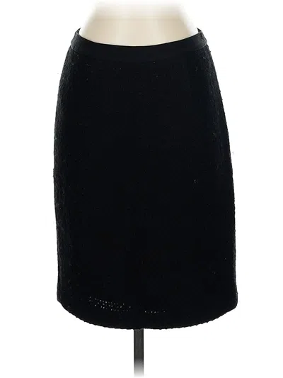 Pre-owned Boden Wool Skirt In Black