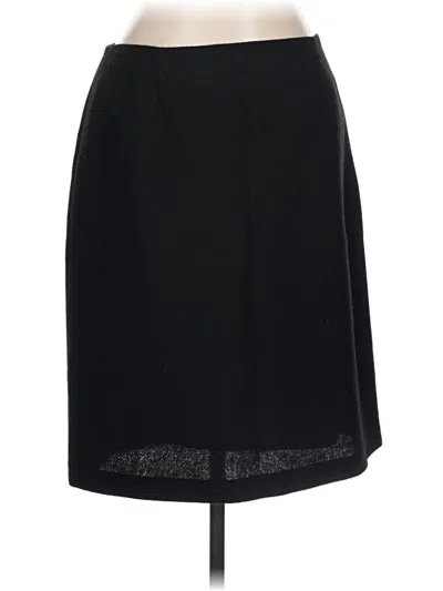 Pre-owned Boden Wool Skirt In Black