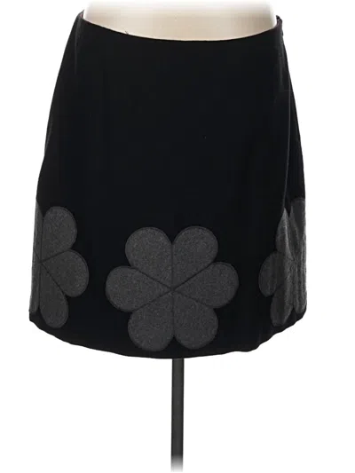 Pre-owned Boden Wool Skirt In Black