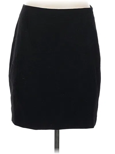 Pre-owned Boden Wool Skirt In Black