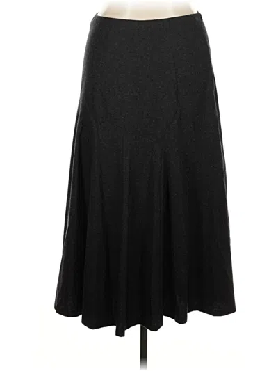 Pre-owned Boden Wool Skirt In Black