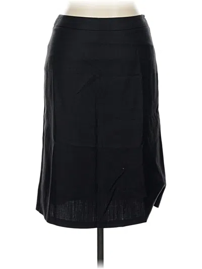 Pre-owned Boden Wool Skirt In Black