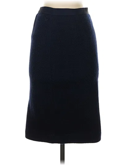 Pre-owned Boden Wool Skirt In Blue